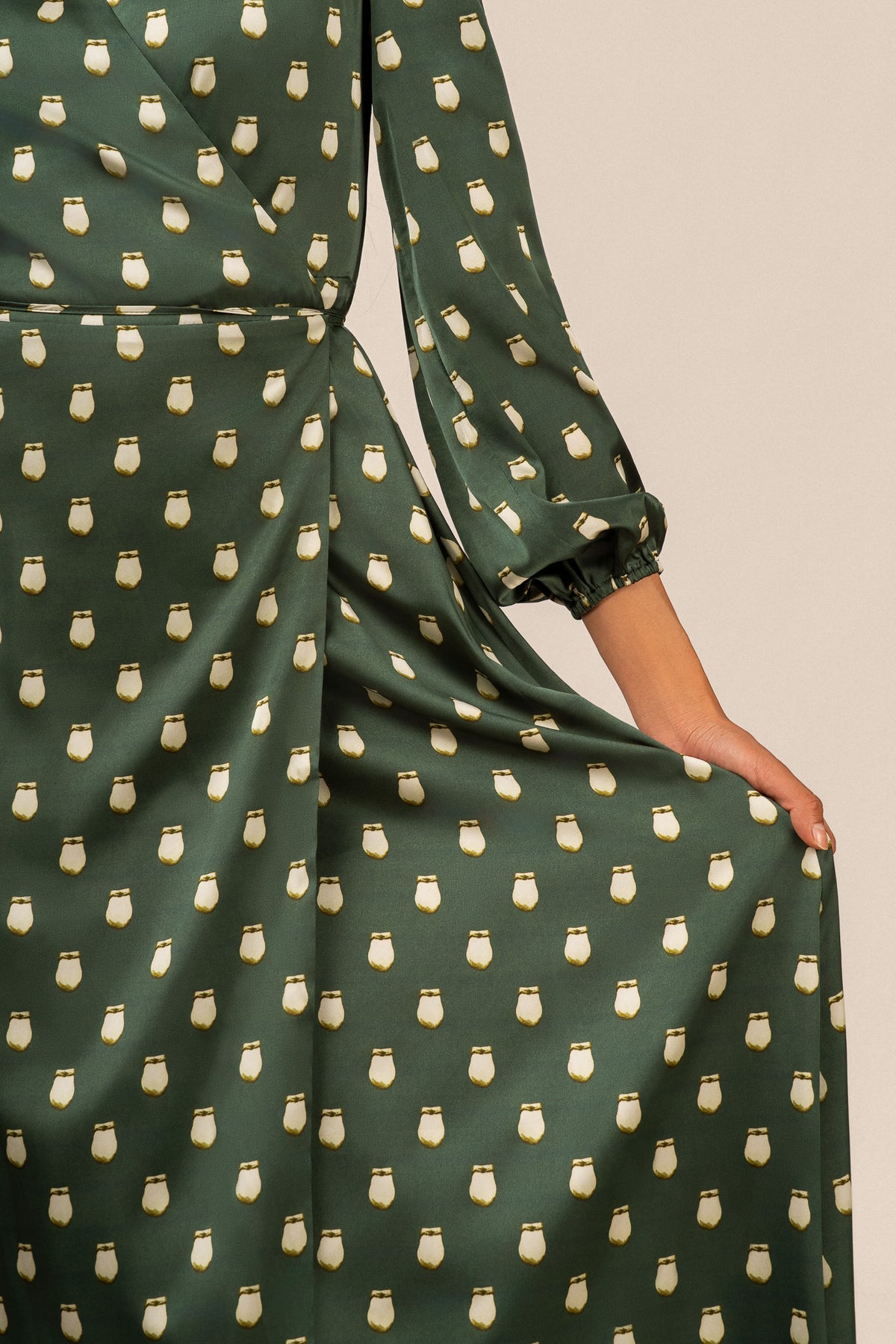 Elk Ivory Maxi Wrap Dress