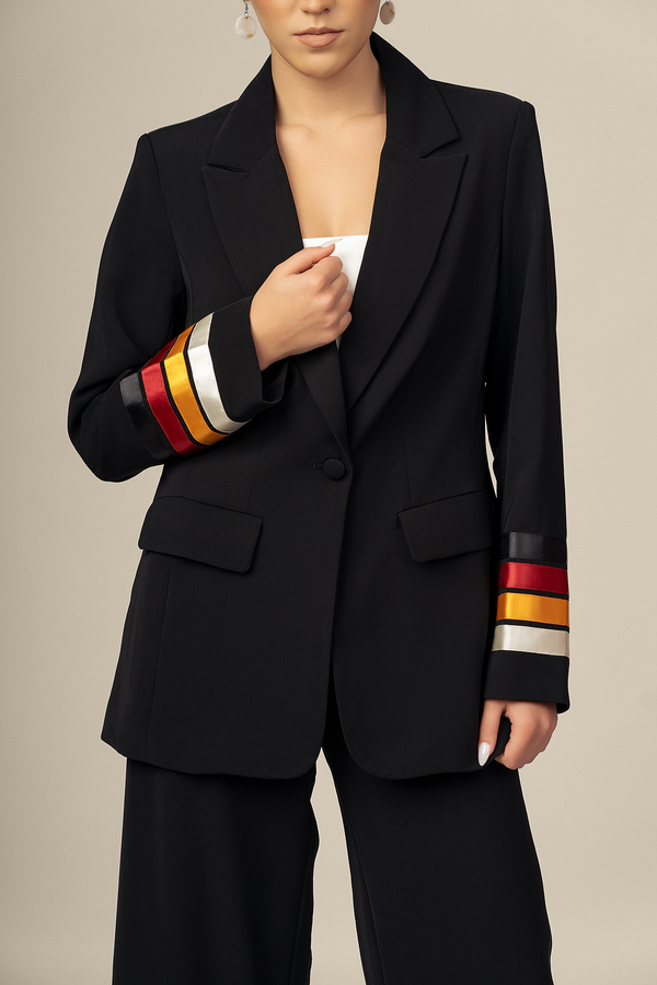 Power Suit Ribbon Blazer