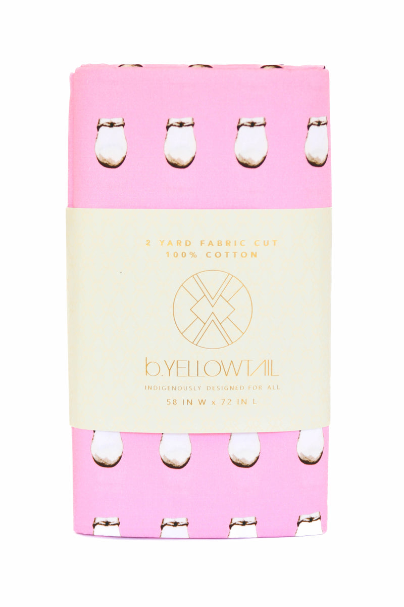 PRE-ORDER: Cotton Fabric - Elk Ivory Pink - B.YELLOWTAIL