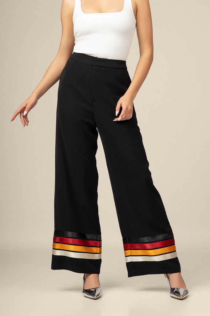 パンツ highwaist ribbon pants Ribbon_pants_-_black_-