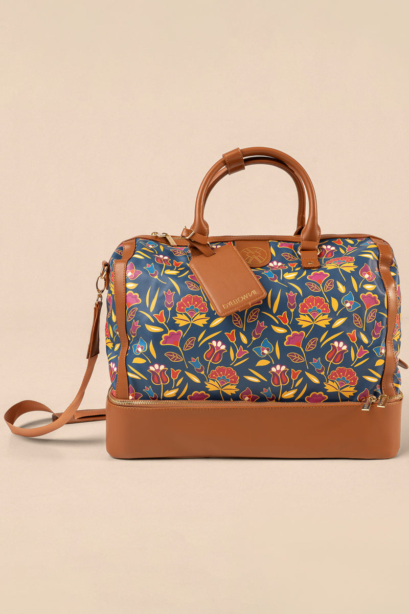 Mountain Crow Floral Weekender Travel Bag