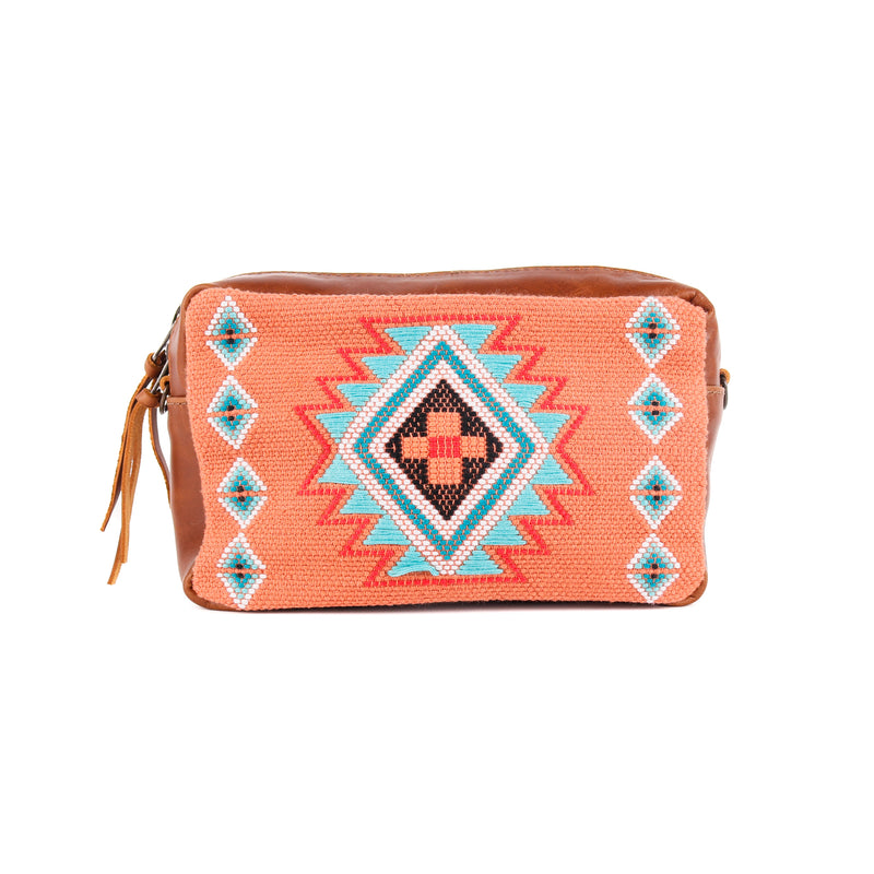 H&S Wander Crossbody - Coral Panel - Cafe