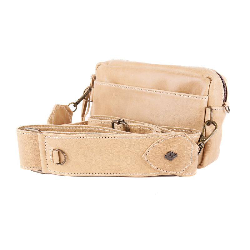 H&S Wander Crossbody - Tan Panel - Camel