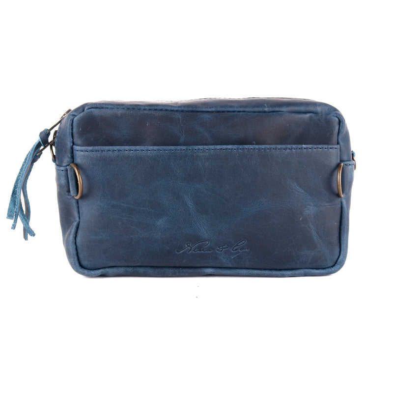 H&S Wander Crossbody - Turquoise Panel - Navy