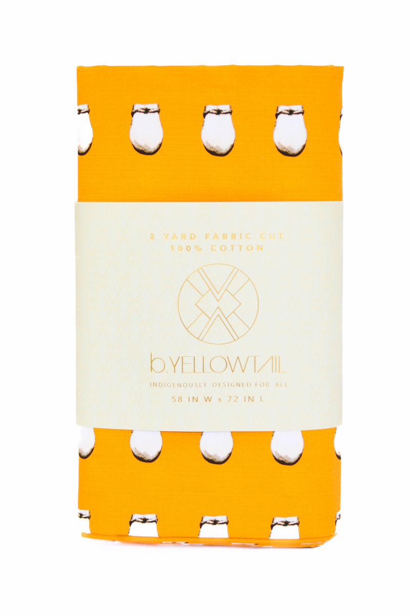 PRE-ORDER: Cotton Fabric - Elk Ivory Yellow - B.YELLOWTAIL