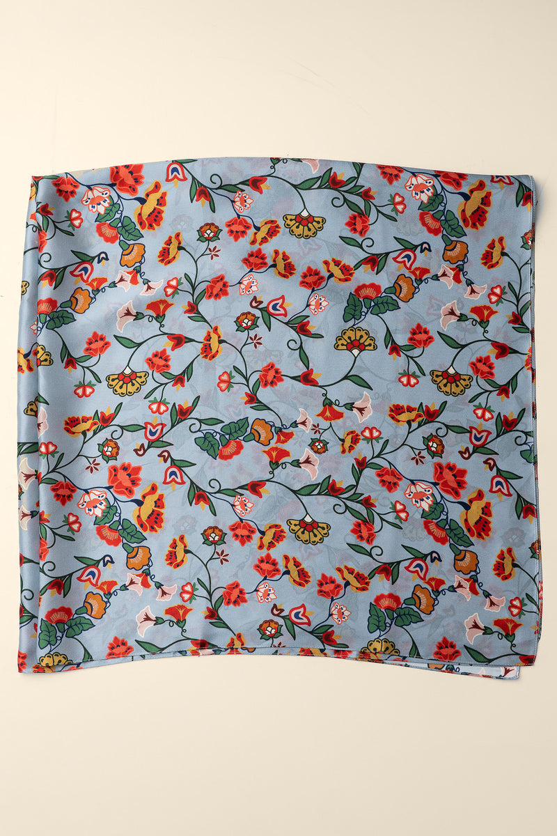 Wild Rag XL Cowboy Silk Scarves - Floral Bloom