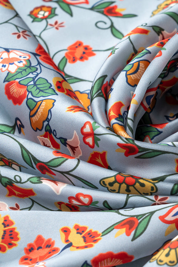 Wild Rag XL Cowboy Silk Scarves - Floral Bloom