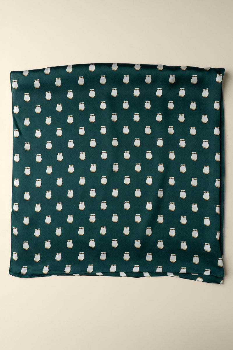 Wild Rag XL Cowboy Silk Scarf - Green