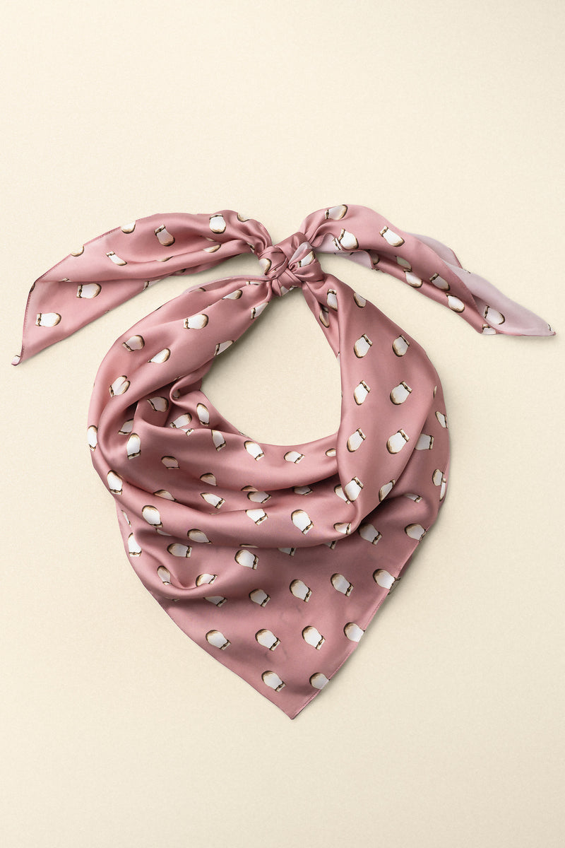 Wild Rag XL Cowboy Silk Scarves - Pink