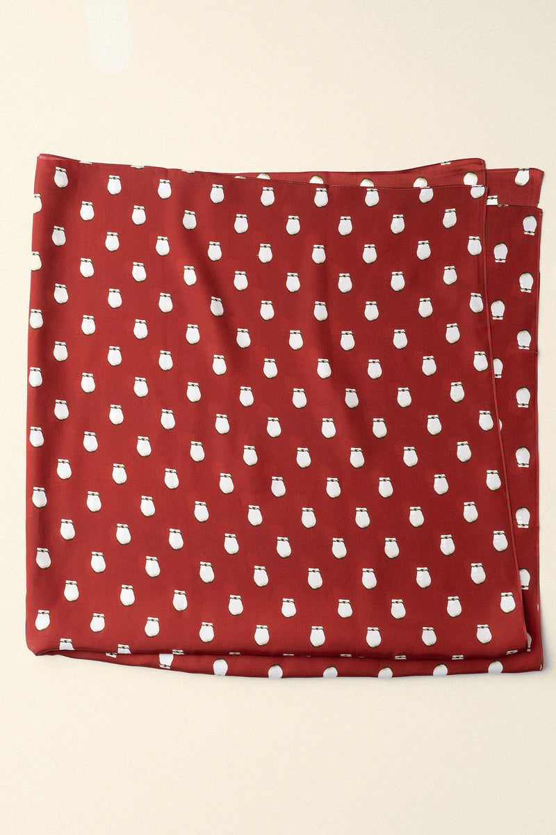 Wild Rag XL Cowboy Silk Scarf - Red