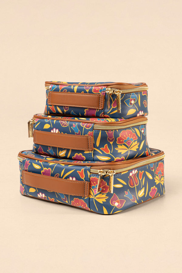 Mountain Crow Floral Travel Case Set