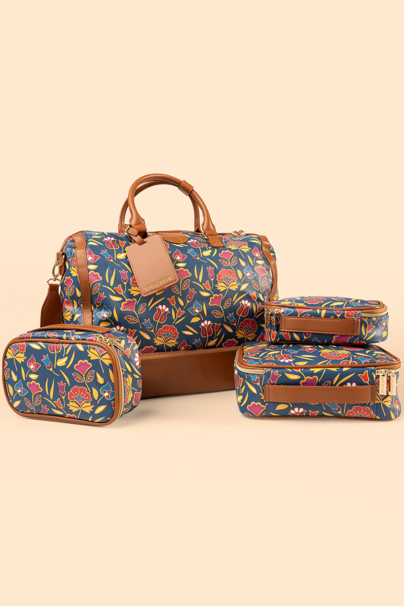 Mountain Crow Floral Travel Case Set