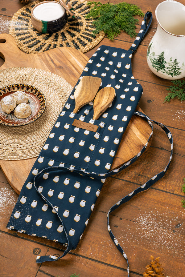 Kitchen Apron - Navy Elk Tooth
