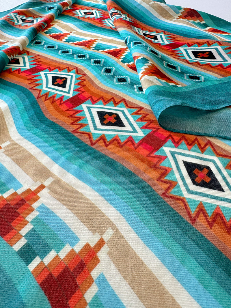 Turquoise Mountains Modal & Cashmere Scarf