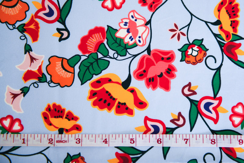 PRE-ORDER: Cotton Fabric - Floral Bloom - B.YELLOWTAIL