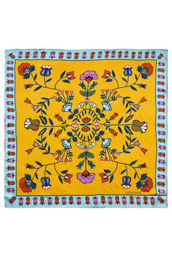 Goldenrod Floral Scarf - B.YELLOWTAIL