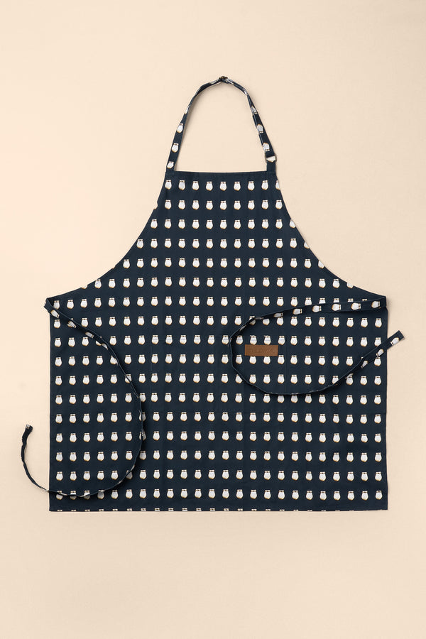 Kitchen Apron - Navy Elk Tooth
