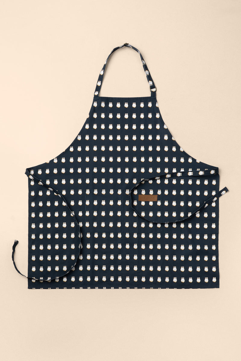 Kitchen Apron - Navy Elk Tooth