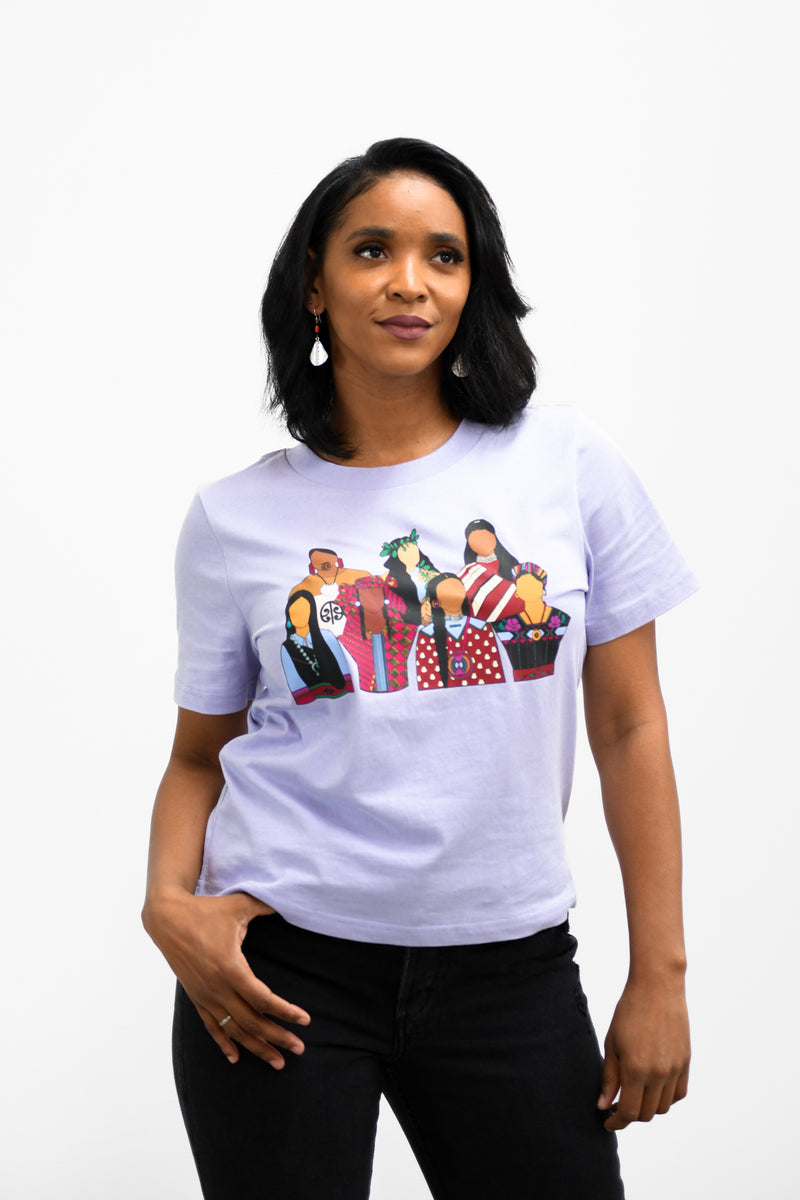 Indigenous Activist Tee - Lavender - B.YELLOWTAIL