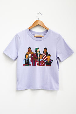 Indigenous Activist Tee - Lavender - B.YELLOWTAIL