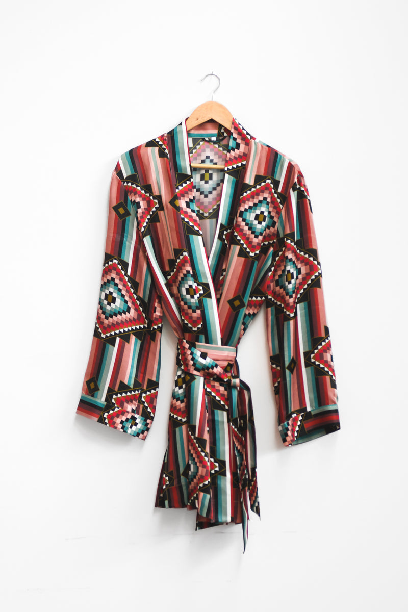 Silk Robe - Indigenous Beauty - B.YELLOWTAIL