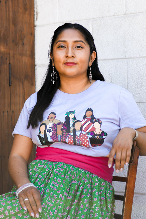 Indigenous Activist Tee - Lavender - B.YELLOWTAIL