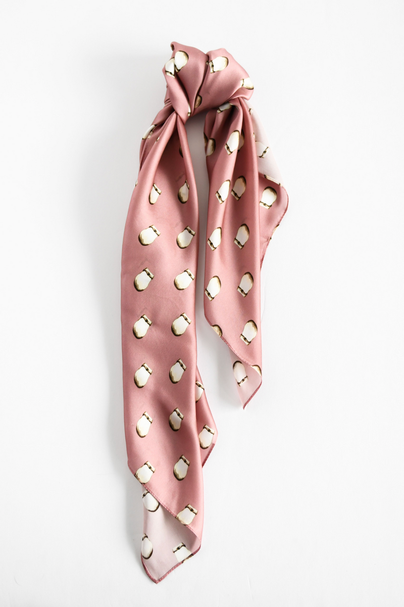 Ivory silk scarf 2025